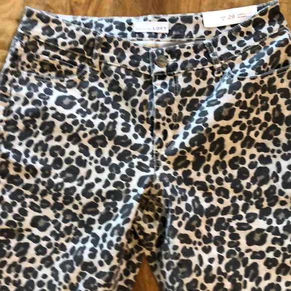 LOFT Denim - NWT LOFT leopard print jeans
